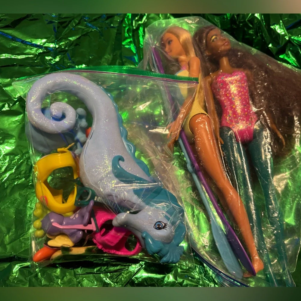 Barbie aquatic & sea life collection Dolphin, seahorse, octopus